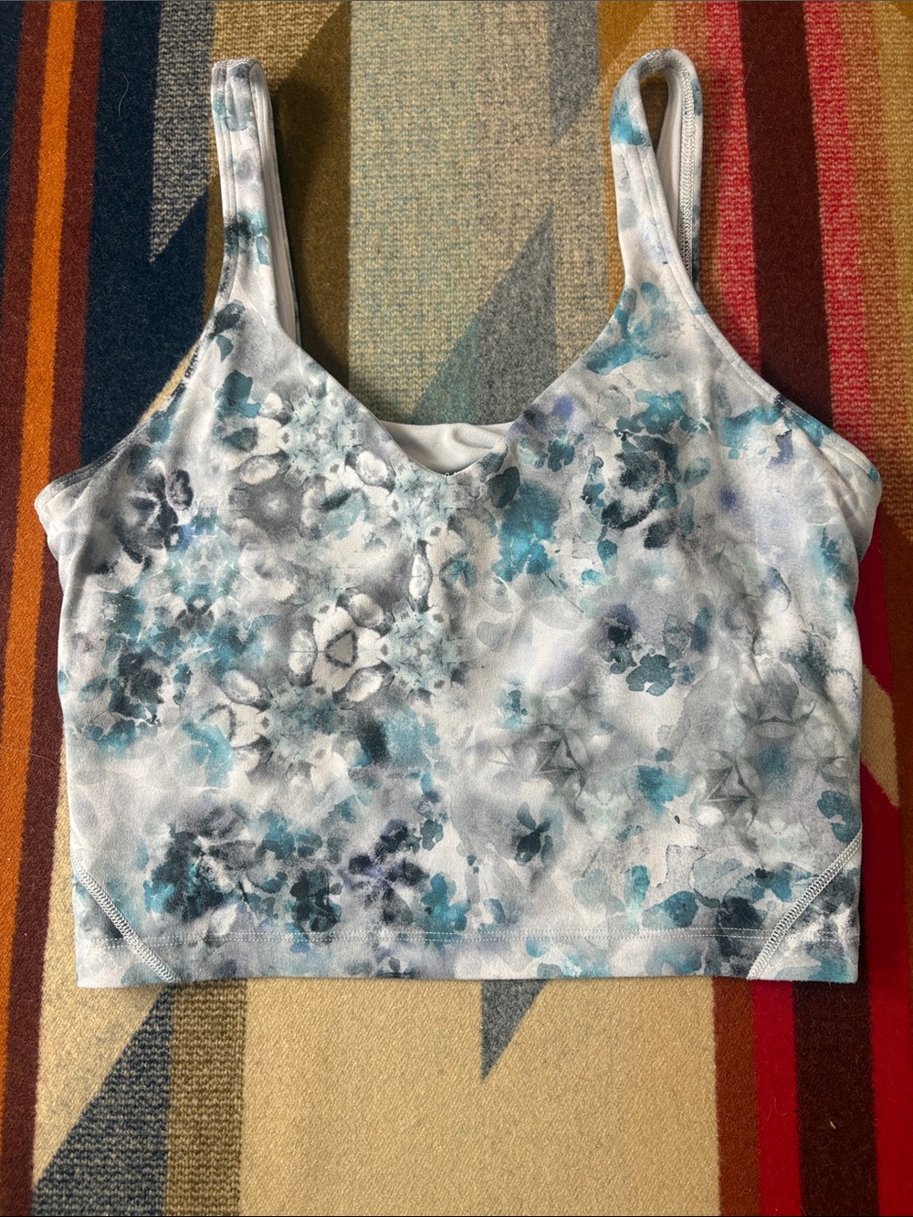 lululemon athletica Floral Print top size 8